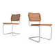 Ensemble de 2 chaises en cannage, Italie années 1970