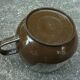 6 Melika coffee cups, brown glass and plastic, vintage 1970s