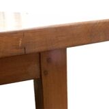 Vintage farm table 1980 solid oak wood