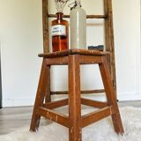 Old wooden painter's stool