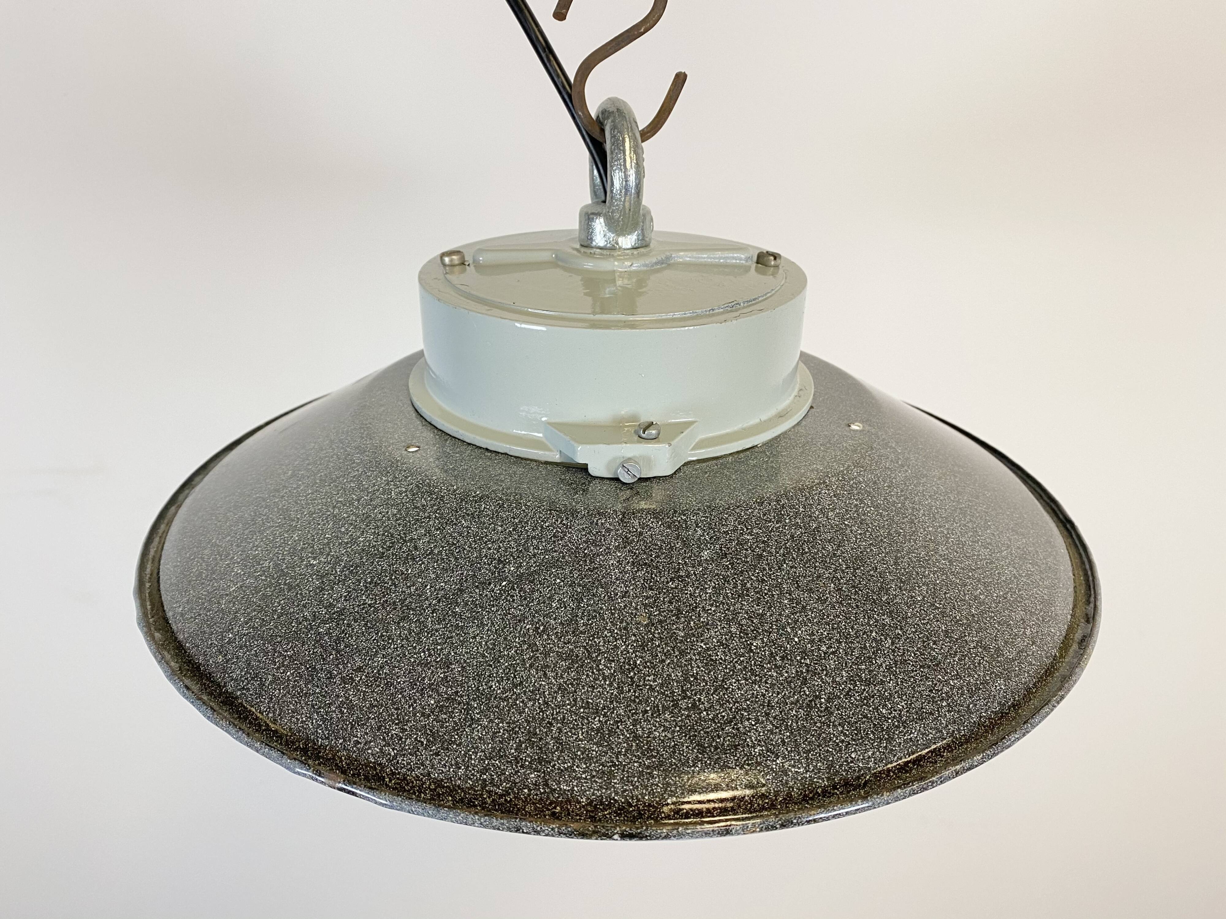 Vintage factory hanging lamp, 1970s