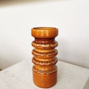 Vase vintage en céramique : poterie ouest-allemande des années 1970
