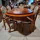 Ensemble table et chaises en merisier