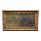 Antique Oil Painting Flower Still Life ML.B. early 1900s