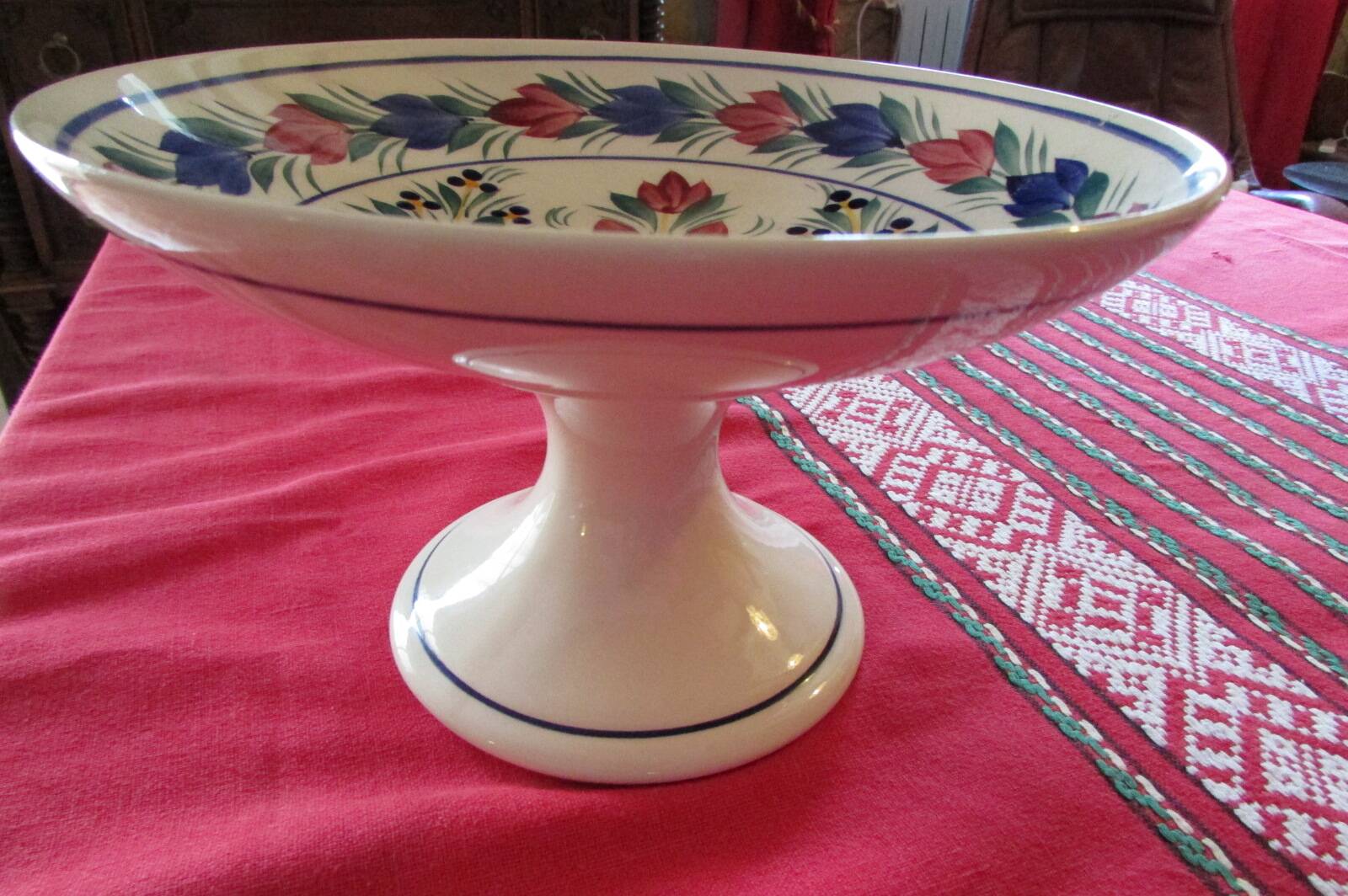 Shower foot cup, Henriot Quimper earthenware