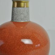 Crackle glaze porcelain vase by Royal Copenhagen, Denmark 1950s
