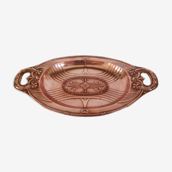 Jugendstil copper tray