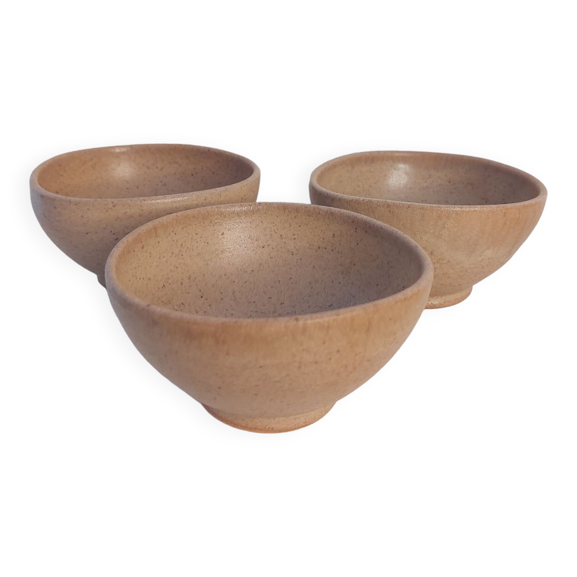 Lot de 3 petits bols en gres