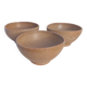 Lot de 3 petits bols en gres