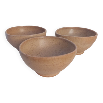 Lot de 3 petits bols en gres