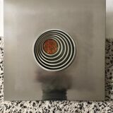 Angelo Brotto wall lamp sculpture, model quasar for esperia, 1970.
