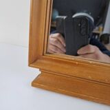 Mid-Century Walnut Mirror from 1960s Czechoslovakia, Organic Curved Frame