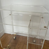 Rolling dessert trolley Plexiglas David Lange