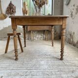Walnut farmhouse table + extensions