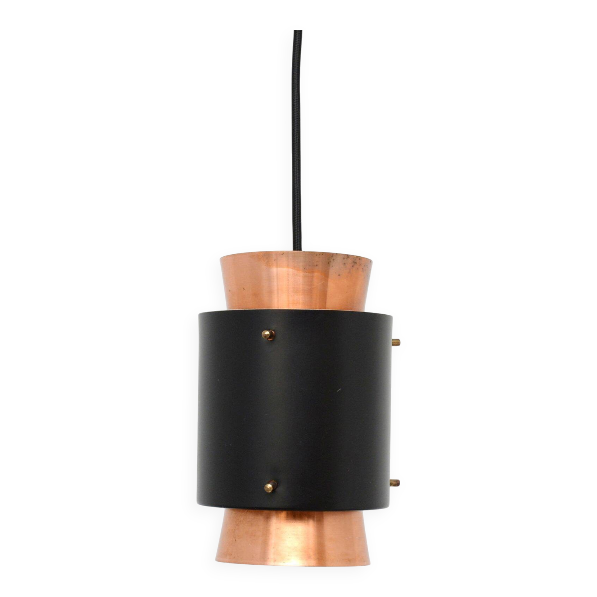 Copper lamp in the Trava style, design by Carl Thore, 1960s
