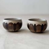 Set of ceramic bowls by Gabriel Fourmaintraux from the 1950s.