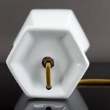 White porcelain lamp, France, circa 1950-1960