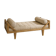Banquette lit d’appoint bois et tissu