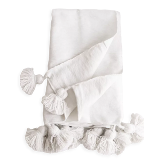 Cotton tassel blanket