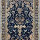 Iranian oriental carpet Kashan - handmade: 1.42 x 2.00 metres in Wool and Silk