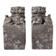 Pair of Foo Dog bookends in sculpted steatite.