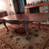 Solid walnut dining table