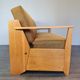 Tamara sofa bed in ash and fabric by F. Aplewicz for Lad, Polish Vintage 1950