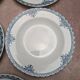Set of 9 deep plates Terre de Fer St Amand model Andrinople