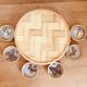 Ensemble plateau et sous verres vintage