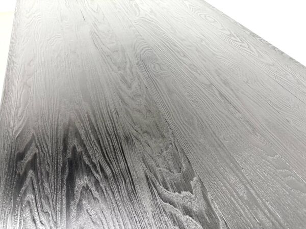 Grande table en bois brûlé Shou Sugi Ban - 300 X 90 cm