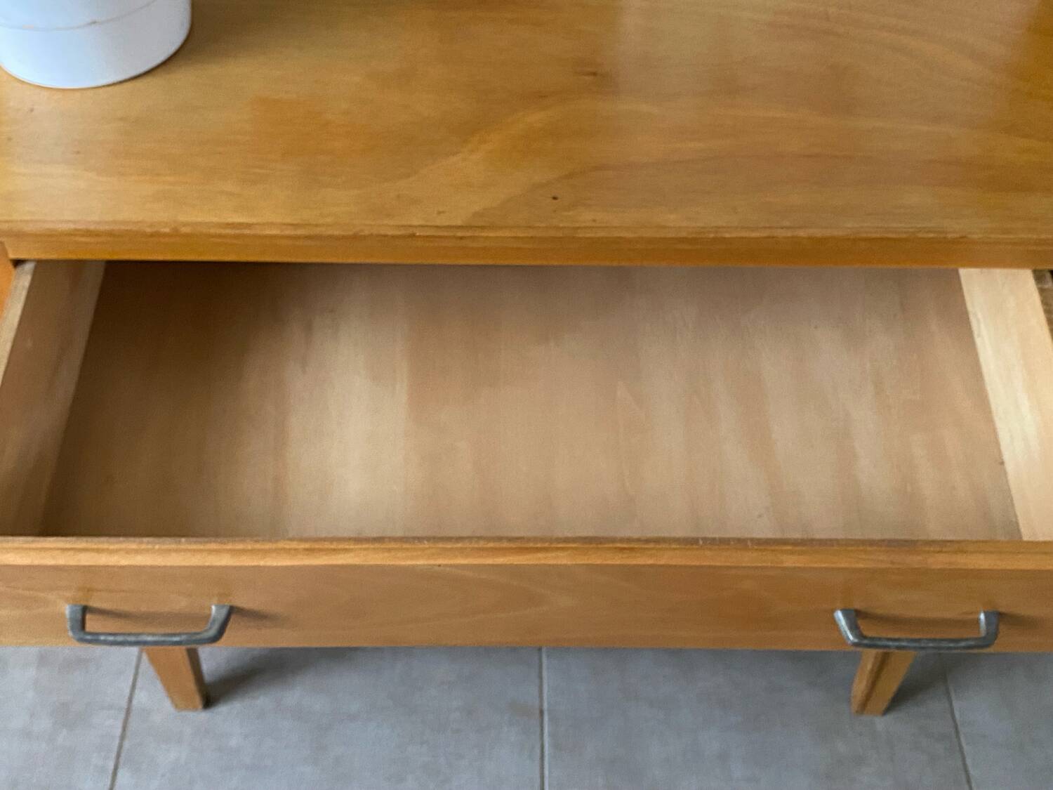 Vintage wooden chest of drawers from the 1950s