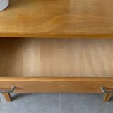 Vintage wooden chest of drawers from the 1950s