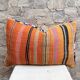 Vintage Berber kilim cushion cover: Moroccan wool cushion 60x40cm