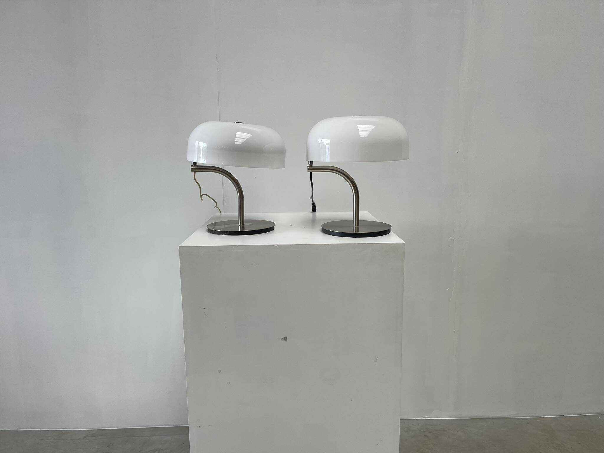 Pair of table lamps by Giotto Stoppino for Valenti, 1980s