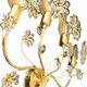 Palwa Hollywood Regency vergoldet Wandlampe Messing Swarovski Kristallen