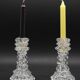 Set of 2 Candle holder in Murano Rostrato Glass by Barovier e Toso, 1950