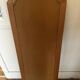 Large octagonal wall mirror in pine, 1970s – 103 × 40 cm