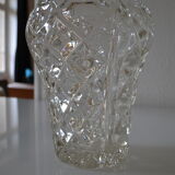 Vase vintage crystal mold czechoslovakia years 50