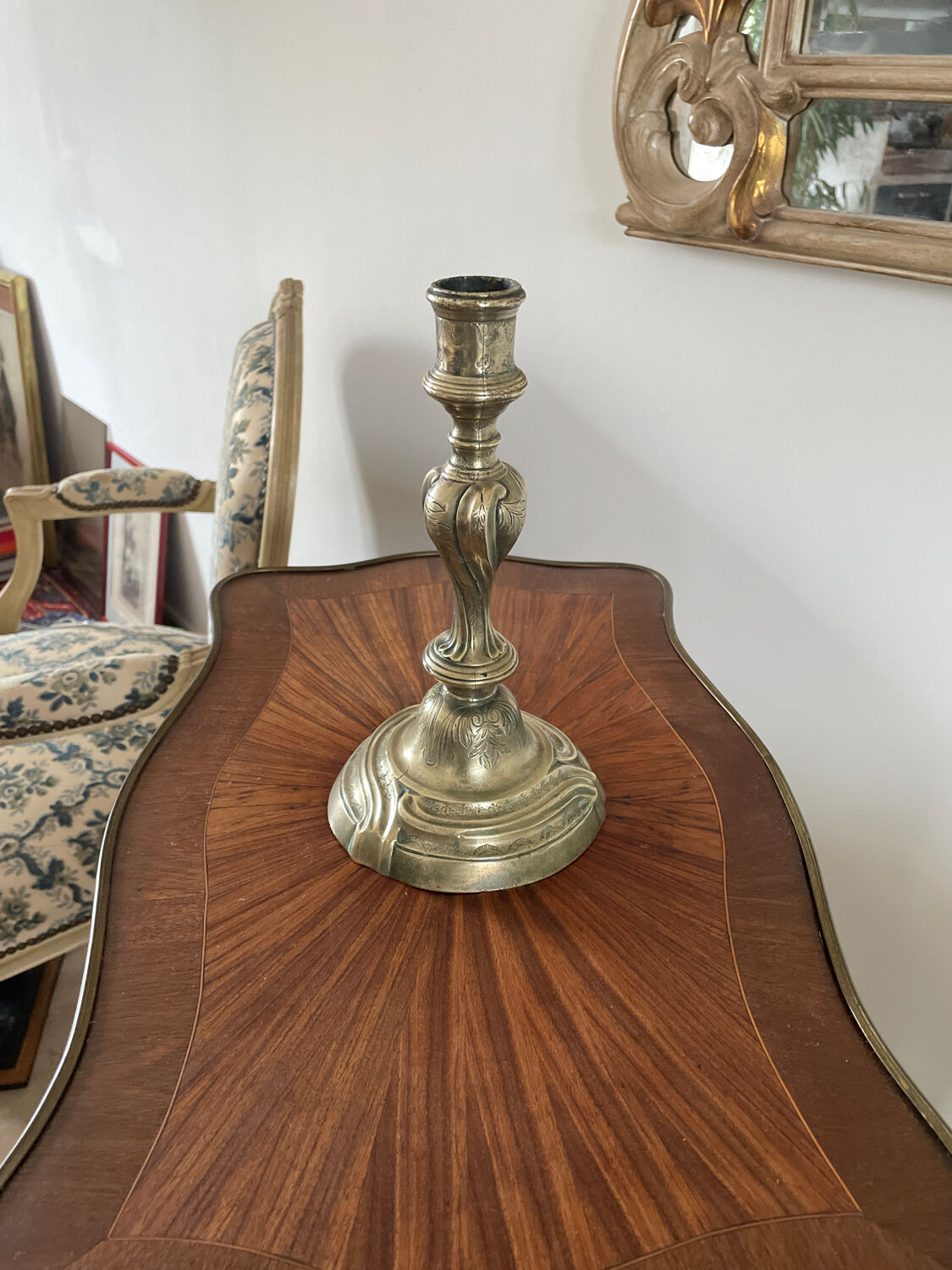 Candle holder bronze Louis XV, XVIIIth century