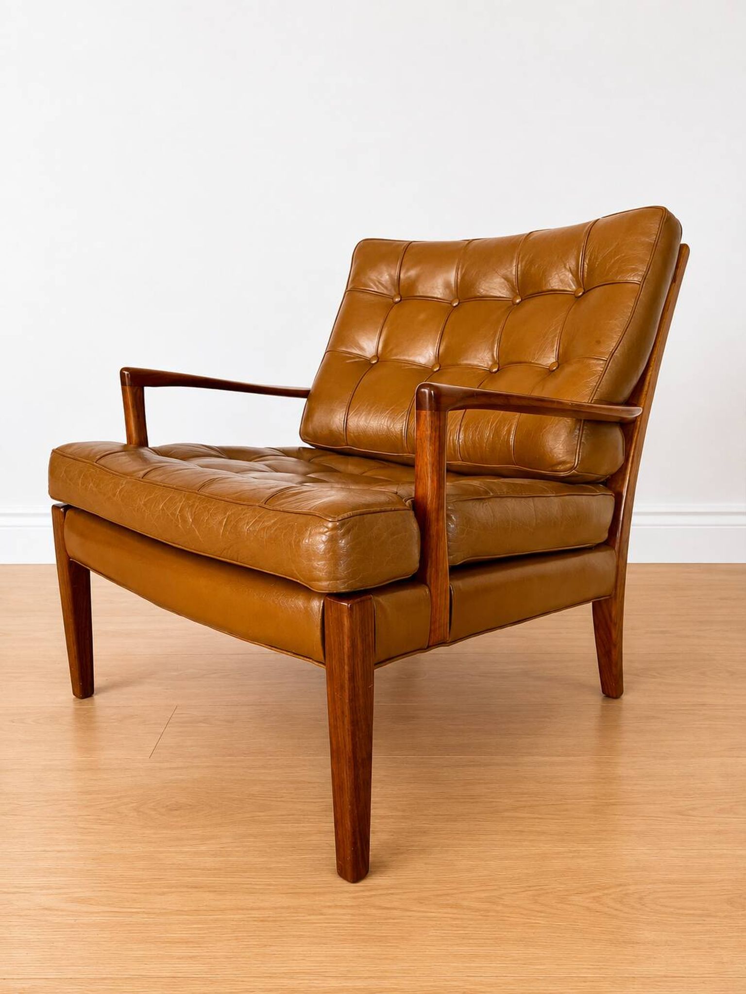 Fauteuil Arne Norell modèle “Löven”, années 1960.