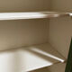 Small wooden cabinet patinated arsenic green
