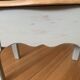 Table basse vintage en chêne, forme libre