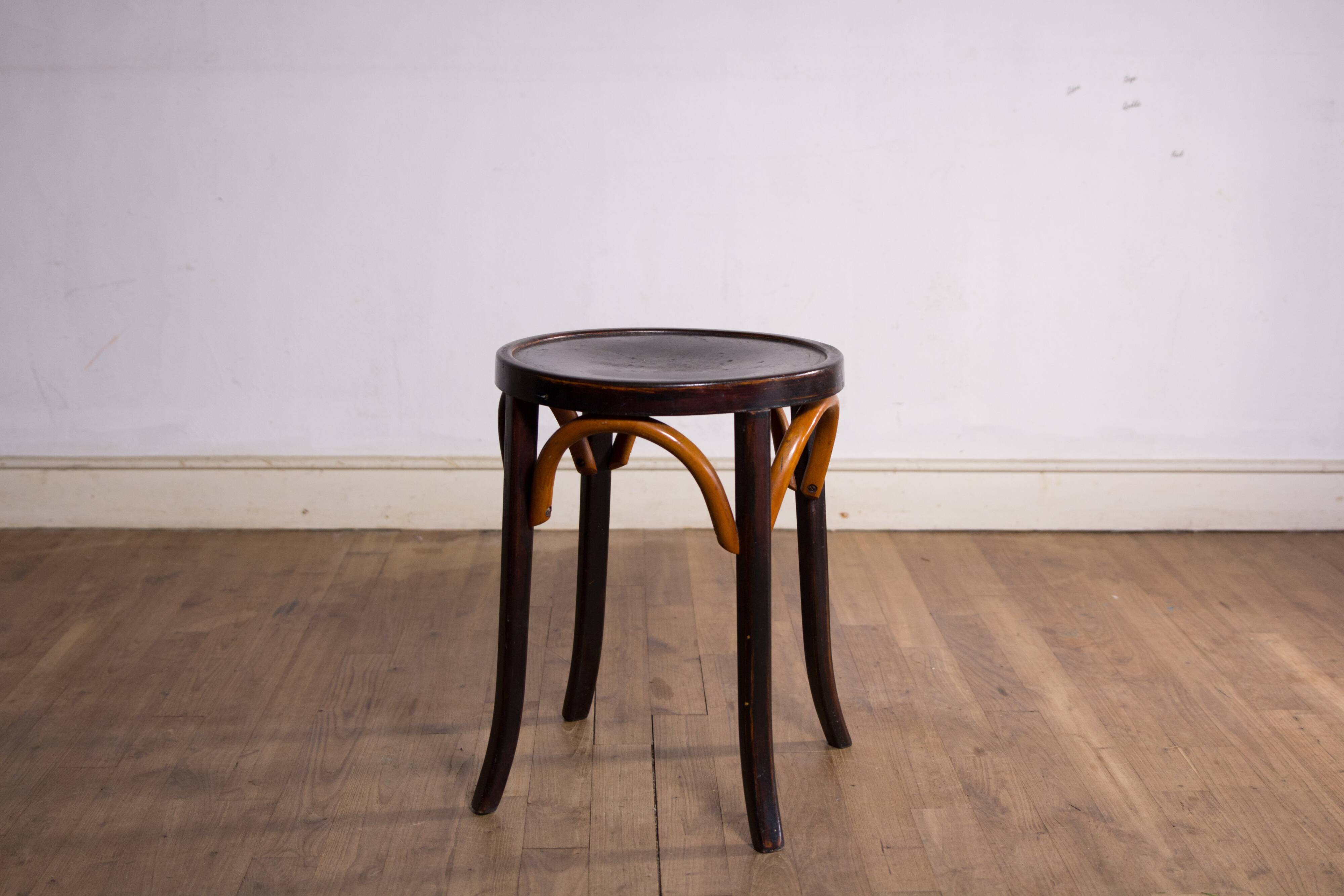 Baumann stool with label and stamp