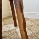 Midcentury brutalist rustic primitive side table by Wanderwood, England.