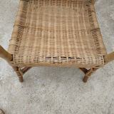 Vintage rattan armchair