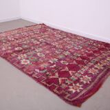Purple Vintage Boujaad rug 197 CM X 287 CM - Tapis berber