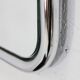 Pair of 70s tubular mirrors, chrome steel