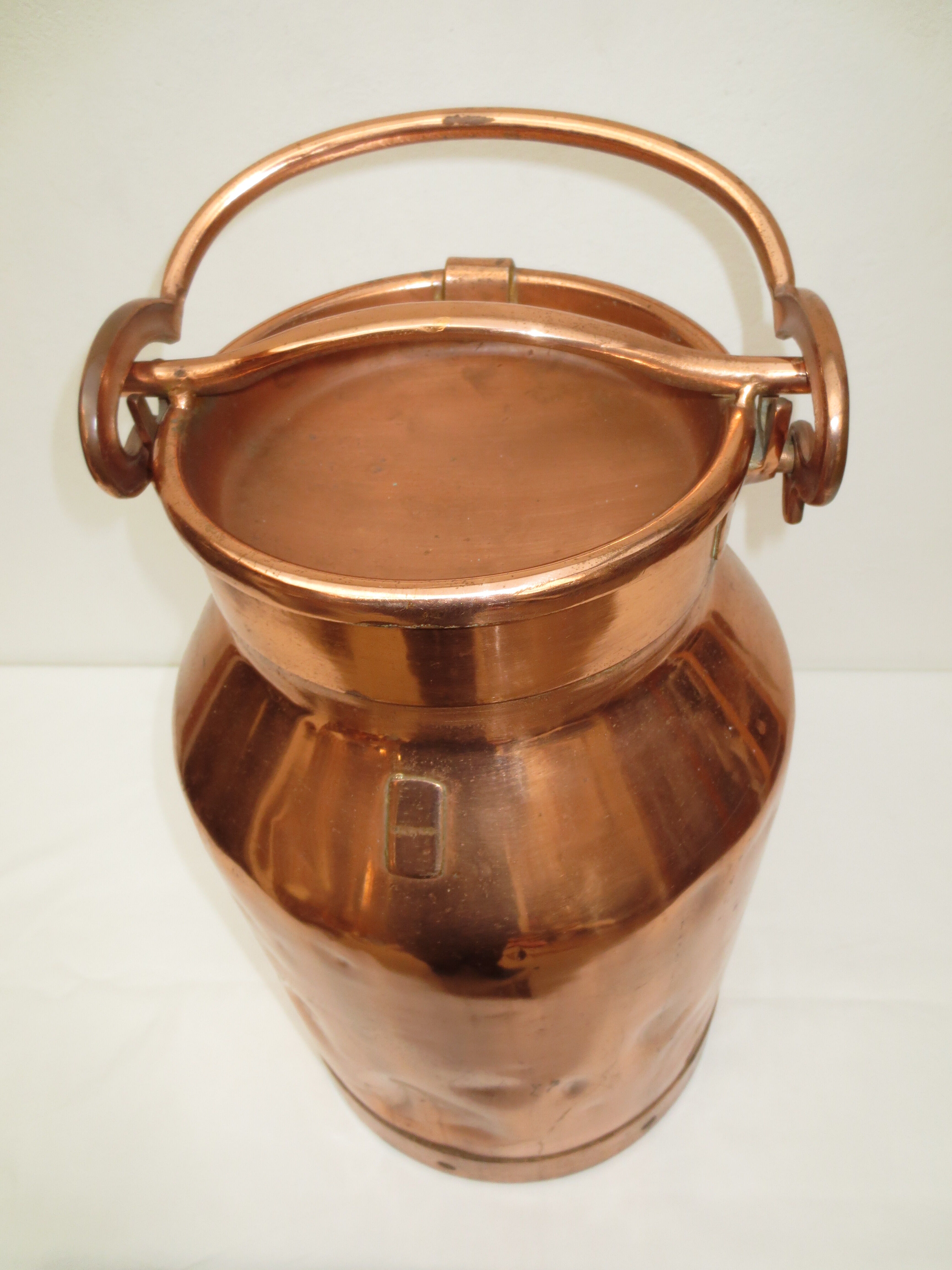 Copper milk pot from farm
