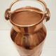 Copper milk pot from farm