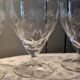 Villeroy and Bosch - 3 Large Antique Glasses - Cut Crystal with Flower Decor